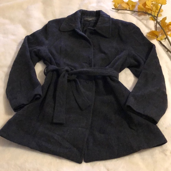 Banana Republic Jackets & Blazers - Banana Republic Charcoal gray belted pea coat